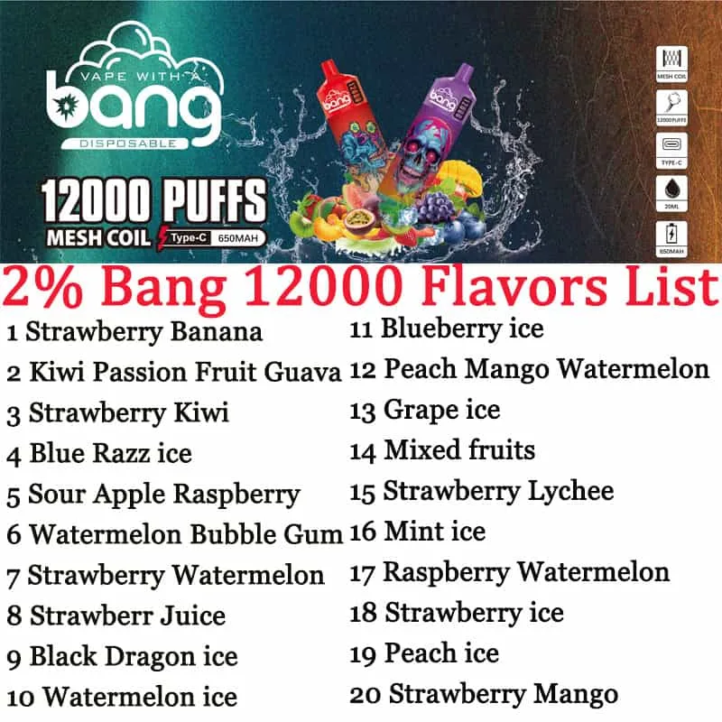 Bang 12000 Puffs: ¡el rey del Vape Desechable por dinero! 3 goBang12000