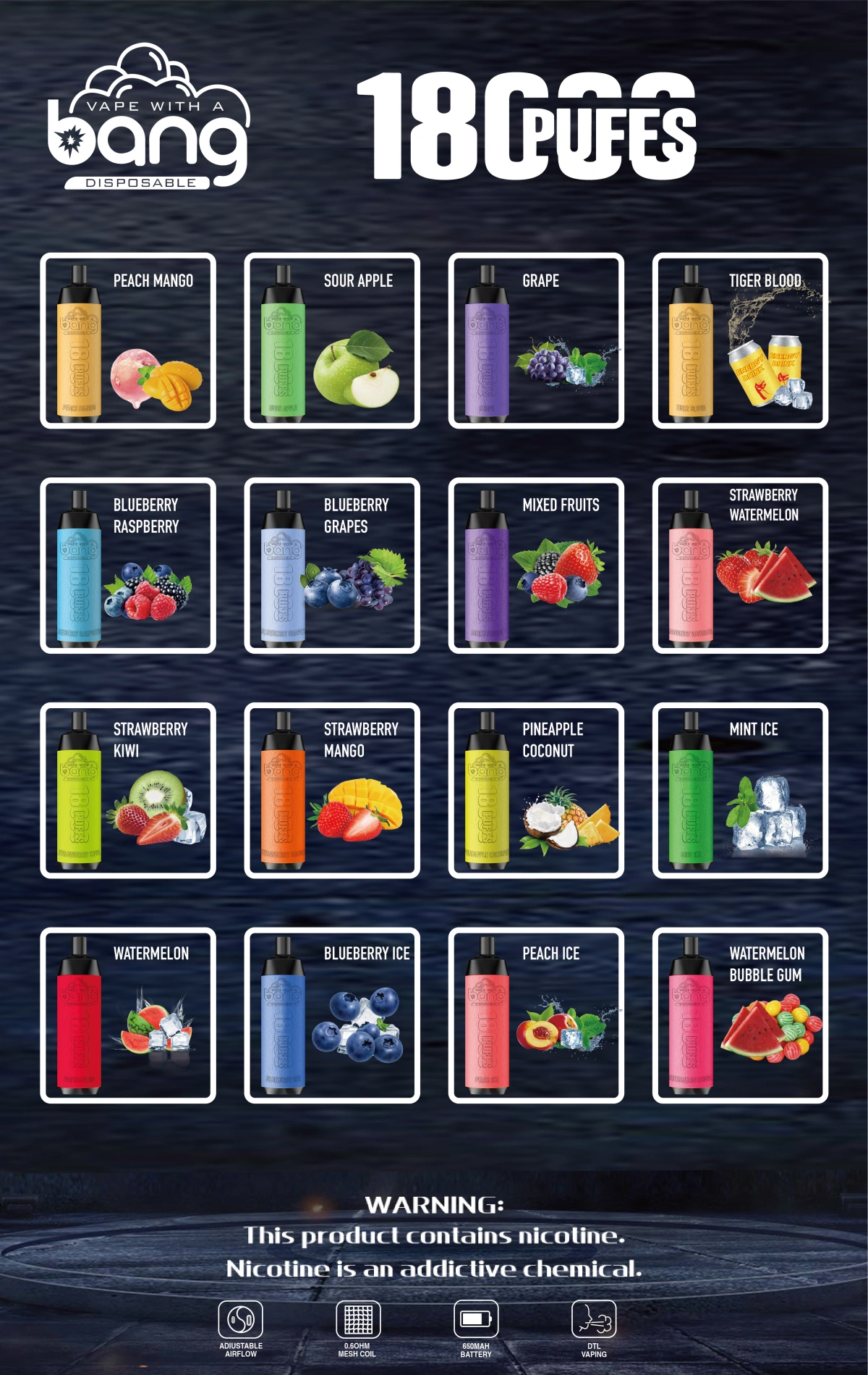 Bang 18000 Puffs Nahka