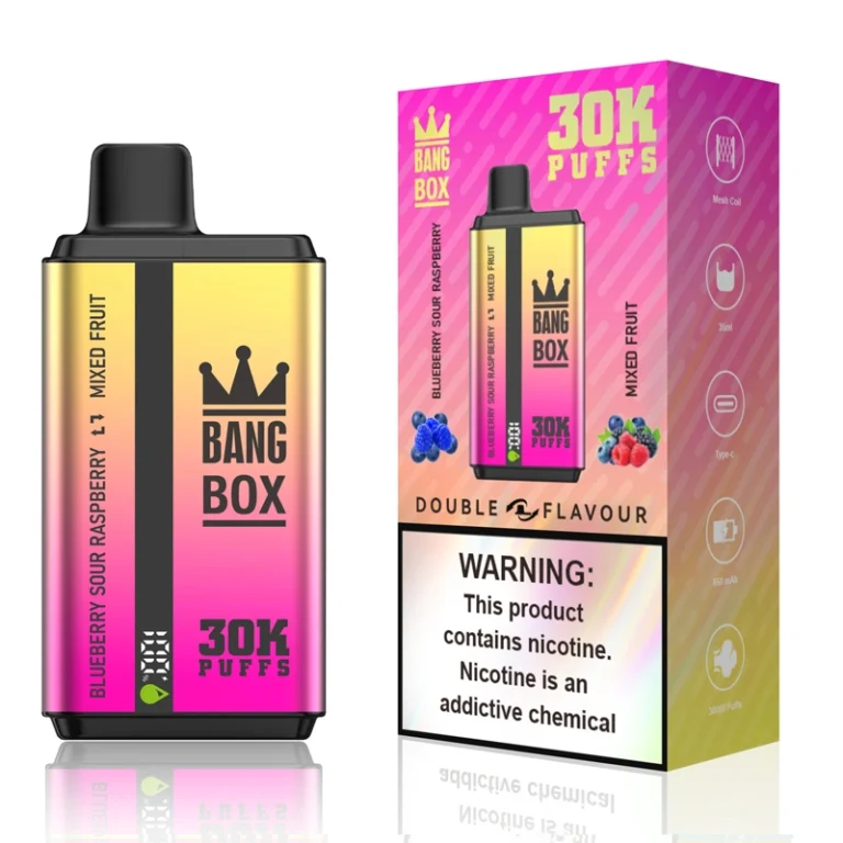 Bang Box 30000 Puffs Dual Flavors Ecrã inteligente