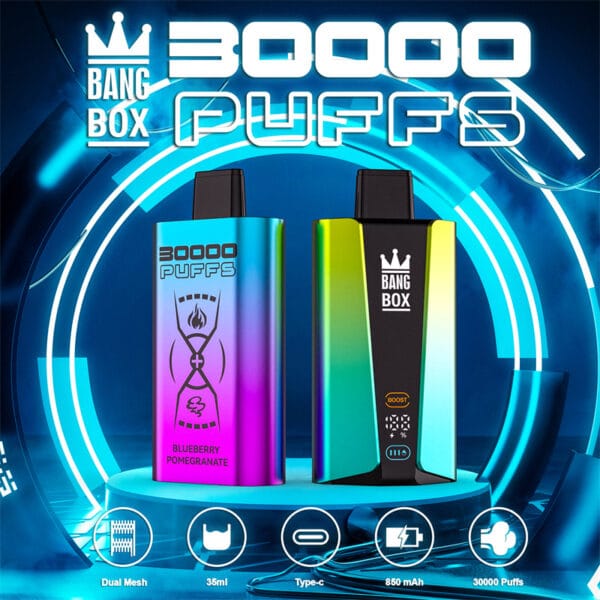 Bang Box 30000 Puffs ühekordselt kasutatav Vape