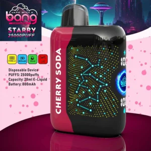 Bang Starry 25000 Puffs 3D ukrivljen zaslon