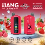 Bang Leader 50000 Puffs Duplo Sabores Smart Screen Vape Descartável Atacado Puff 50K Cigarro Eletrónico