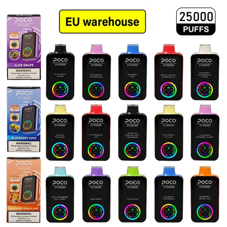 EU Warehouse Poco SV 25000 Puffs Digital Screen 7