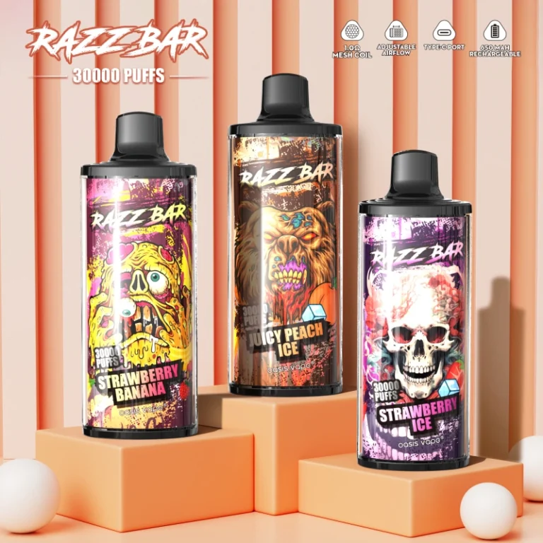 EU Warehouse Razz Bar 30000 Puffs Vape de unică folosință