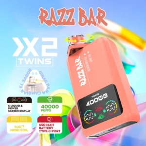 EU Warehouse Razz Bar 40000 Puffs Arome duble