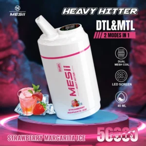 Mesii Shisha Heavy Hitter 50000 Puffs LED-näyttö