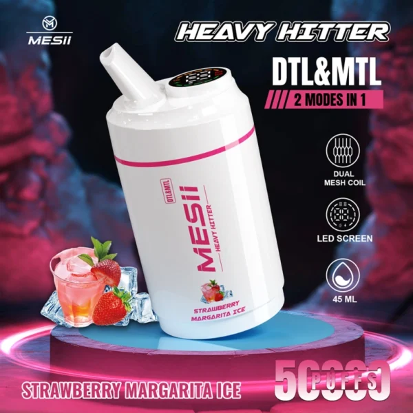 Mesii Shisha Heavy Hitter 50000 Puffs Schermo a LED