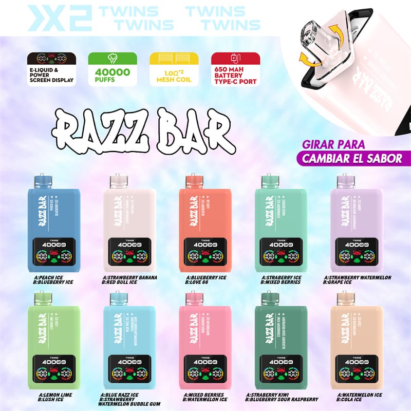 Razz Bar 40000 Puffs Disposable Vape: The Pinnacle of Vaping Enjoyment 3 Razz Bar 40000 Puffs