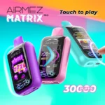 Armazém da UE Airmez Matrix Pro 30000 Puffs Full Smart Screen Vape descartável Atacado Puff 30k Touch Control