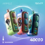 EU raktár Airmez Xbeats 40000 Puffs intelligens képernyő eldobható Vape nagykereskedelmi Puff 40k Touch Control