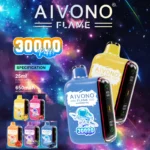 Aivono Flame 30000 Puff Vape 30K 3 Mode Smart Screen Disposable Vape