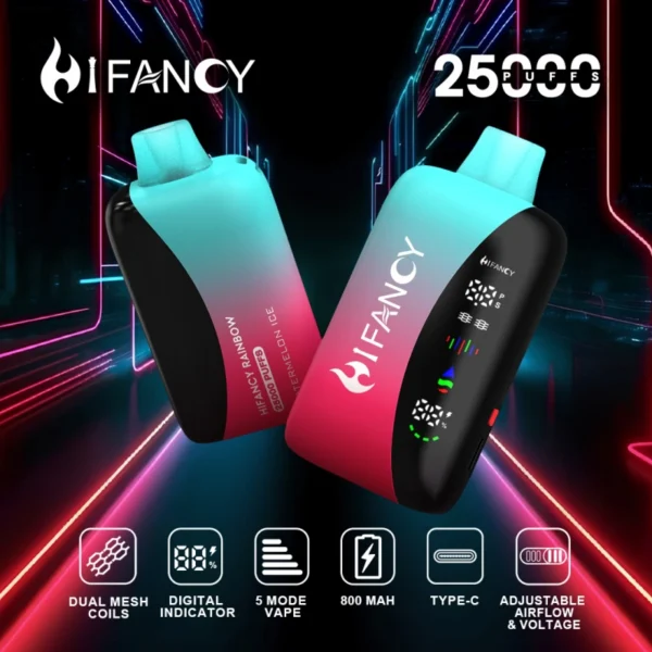 Puff 25k Hifancy 25000 Puffs Rainbow EU Kertakäyttöinen Vape