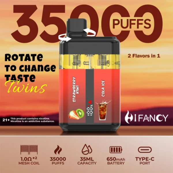 Puff 35k Hifancy 35000 Pufi 2 in 1 Dvīņi