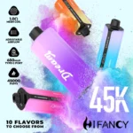 Puff 45k Hifancy 45000 Puffs Smart Screen kertakäyttöinen Vape