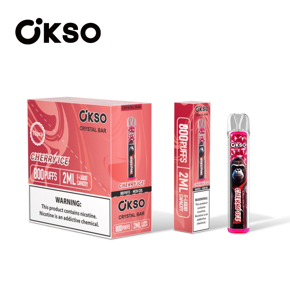 OKSO 800 Puffs 2ml E-Liquid Crystal Bar jednorazové Vape Pen