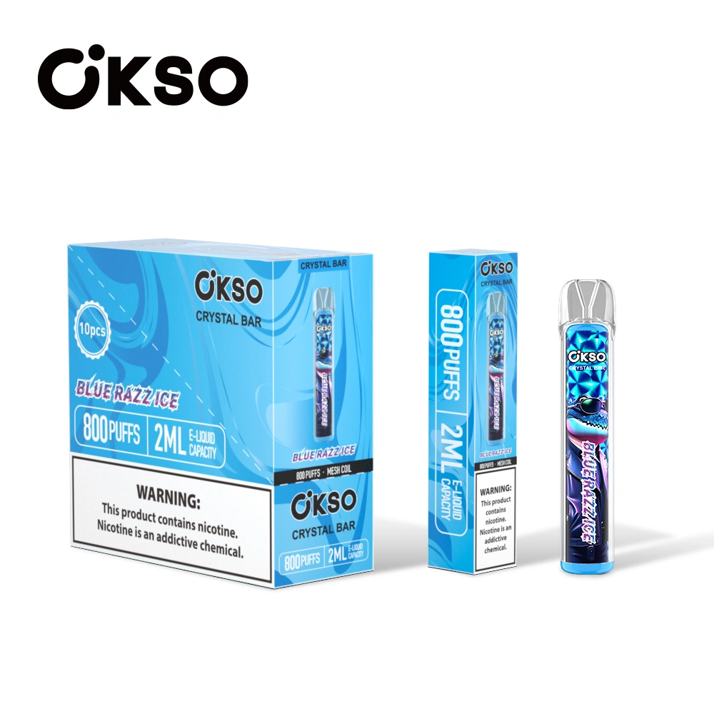 OKSO 800 Puffs 2ml E-Liquid Crystal Bar jednorazové Vape Pen