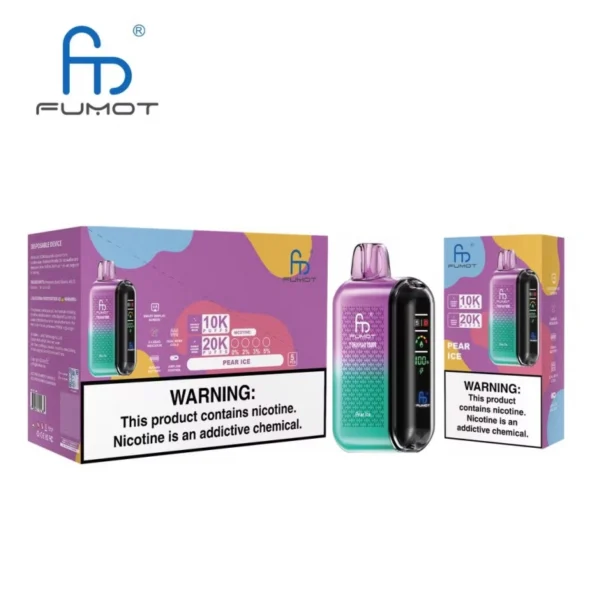 Puff 20k Fumot Tornado 20000 Puffs Smart Display Vape za enkratno uporabo