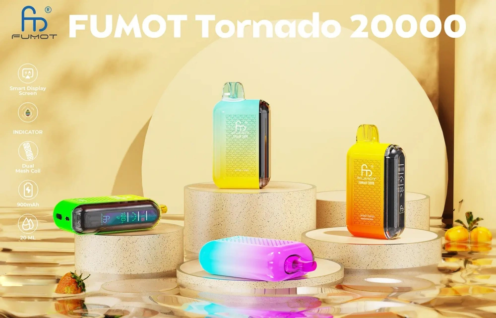 Puff 20k Fumot Tornado 20000 Puffs Smart Display Disposable Vape