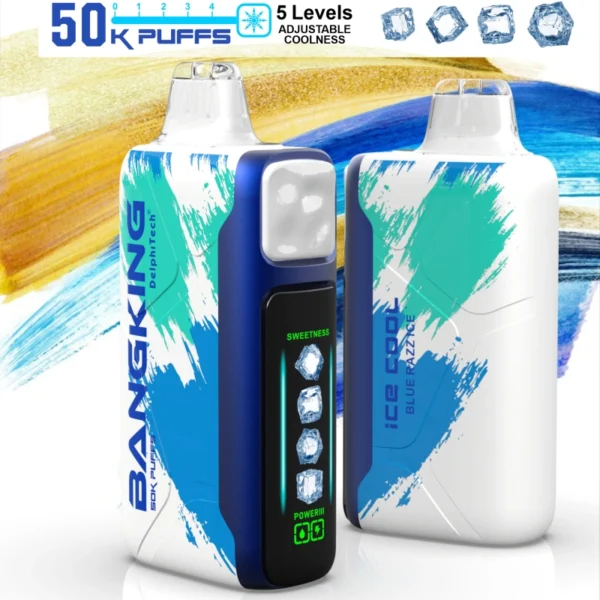 Puff 50k Bang King 50000 Puffs Ice Cool 5 επίπεδα Aejustable Coolness μιας χρήσης Vape