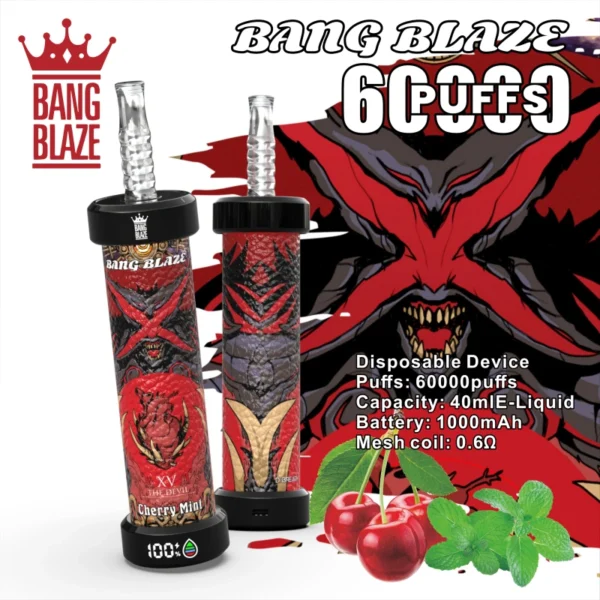 Puff 60k Bang Blaze 60000 Puffs Shisha Hookah za enkratno uporabo Vape na debelo
