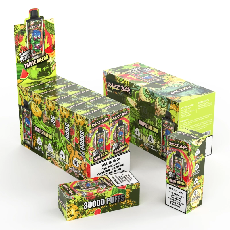 Razz Bar 30000 Puffs Disposable Vape: The Ultimate EU Vaping Solution with Unmatched Value 2 Puffs 30k Razz Bar 30000 Puffs Vienkartiniai Vape Kinijos sandėlis