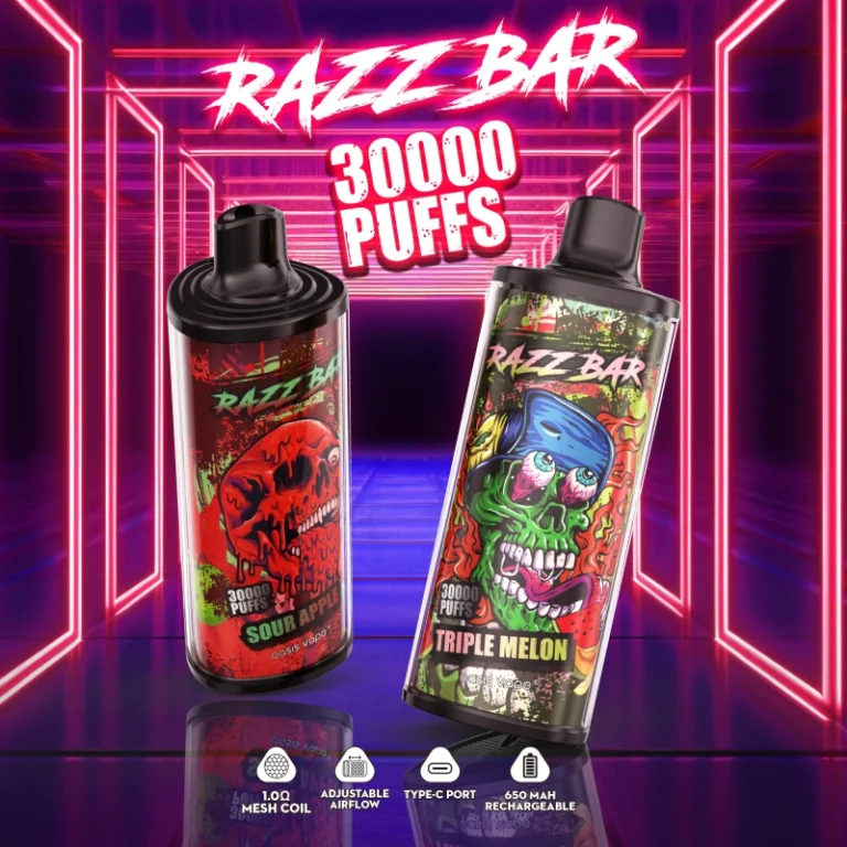 Puffs 30k Razz Bar 30000 Puffs Desechables Vape Almacén Chino