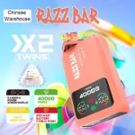Puff 40k Razz Bar 40000 Puffs Doble Sabor Pantalla Inteligente Vape Desechable Mayorista Almacén Chino