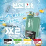Puffs 40k Razz Bar 40000 Puffs Double γεύσεις Smart οθόνη μιας χρήσης Vape χονδρικής κινεζικής αποθήκης