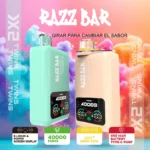 Puffs 40k Razz Bar 40000 Puffs Double γεύσεις Smart οθόνη μιας χρήσης Vape χονδρικής κινεζικής αποθήκης