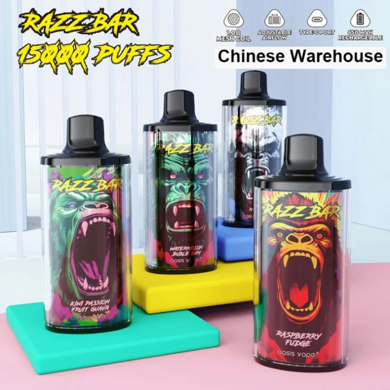 Razz Bar 15000 Puffs 15K Jednorazowy Vape Elektroniczny Papieros Chiński Magazyn