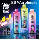 EU Warehouse 4 v 1 Bang Blaze 60000 Puffs 60K Smart Screen 2025 Jednorazový Vape Shop