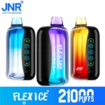 JNR Flex Ice 21000 Puffs 21K állítható eldobható Vape érintőképernyős nagykereskedelem E-cigaretta
