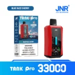 JNR Tank Pro 33000 Puffs 33K eldobható Vape digitális képernyő nagykereskedelmi E-cigaretta kettős hálós tekercs