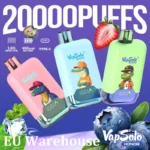 Vapsolo Honor 20000 20K Puffs EU Varasto Kertakäyttöinen Vape Smart Screen Tukku E-savuke