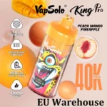 Vapsolo King Pro 40000 Puffs 40K EU raktár Crystal eldobható Vape nagykereskedelmi E-cigaretta