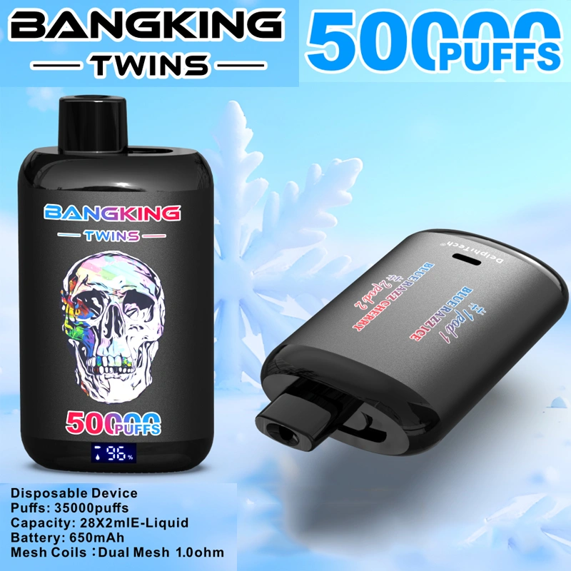 Bang King 50000 Puffs: Vape za enkratno uporabo 2 v 1 s pametnim zaslonom 2 Bang King 50000