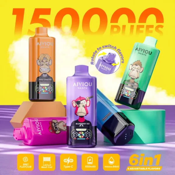 WASPE 150K Puffs AIVIOU