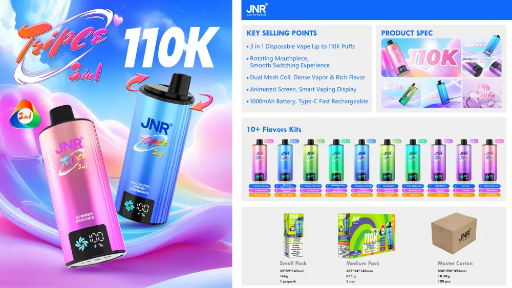 JNR Triple 110K Puffs