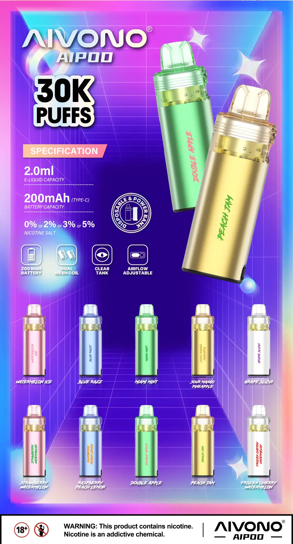 Aivono Aim Aipod 30000 Puffs Pod 
