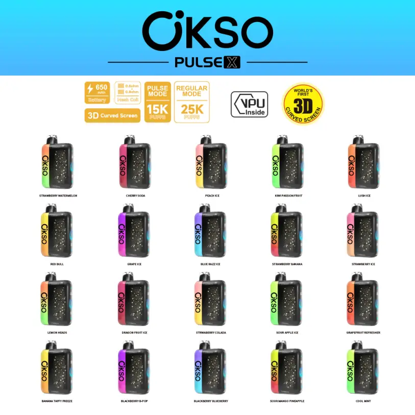 OKSO Pulse X 25000 puffov