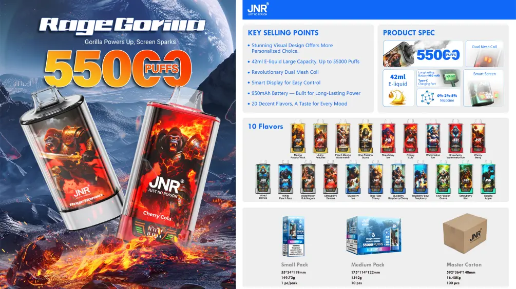 JNR RageGorilla 55000 soesjes