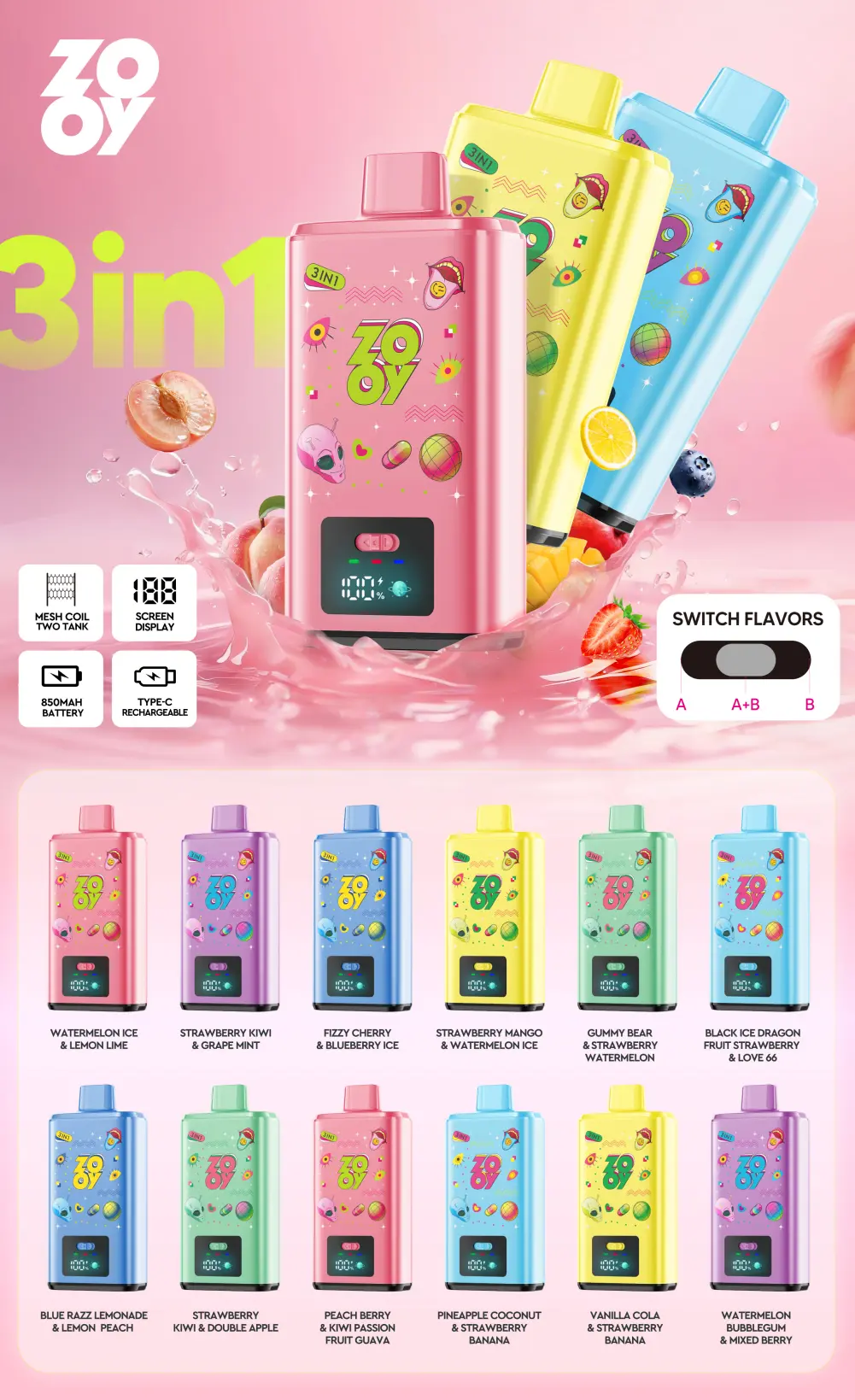 ZOOY 150K Puffs