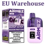 Airmez Lux 60K 60000 Puffs laetav ühekordselt kasutatav Vape EU Warehouse LED ekraaniga