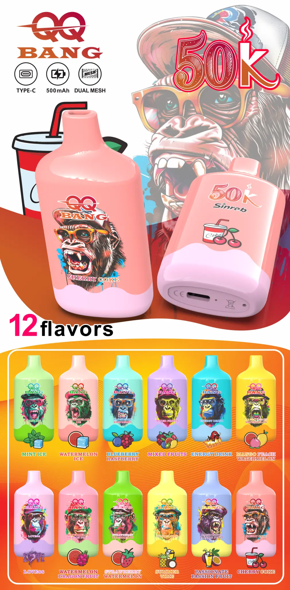 QQ Bang 50000 Puffs